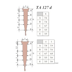 Forma intercambiabile per oboe d'amore (punta)