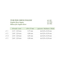 Neusilberhülse für Englisch Horn